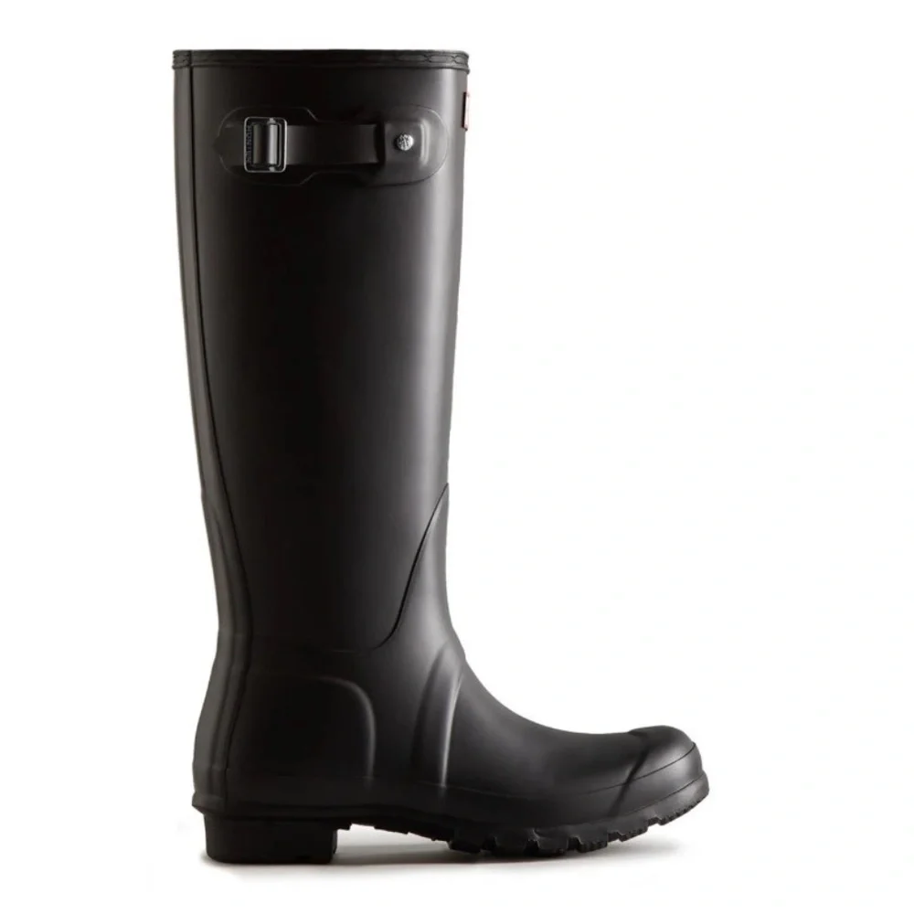 NEW HUNTER Original Tall Boots Black Matte Rain Shoe Waterproof High Quality